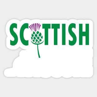 Scottish Aussie (for dark backgrounds) Sticker